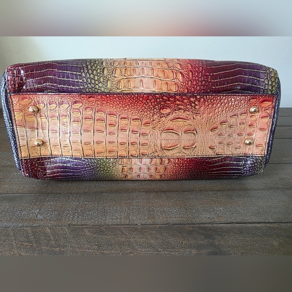 Brahmin Mini Asher Tote- Wallet In Mojave Vineyard Exclusive Embossed Leather - Picture 8 of 16